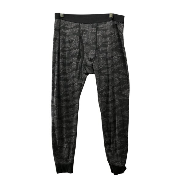 Uniqlo Heattech Extra Warm Legging Tight Mens XL Base Layer Gray Camo Print - Picture 1 of 9